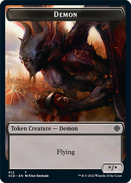 Demon // Demon Double-Sided Token [Starter Commander Decks] | Gear Gaming Bentonville