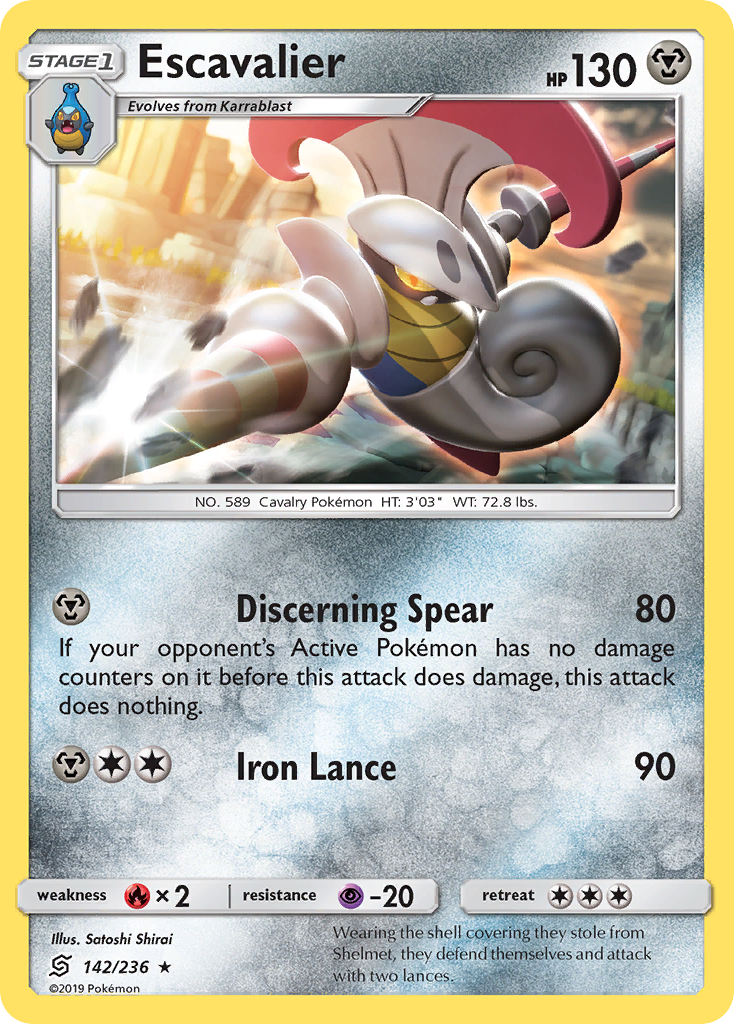 Escavalier (142/236) [Sun & Moon: Unified Minds] | Gear Gaming Bentonville