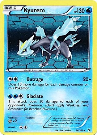 Kyurem (34/101) (Cosmos Holo) [Black & White: Noble Victories] | Gear Gaming Bentonville