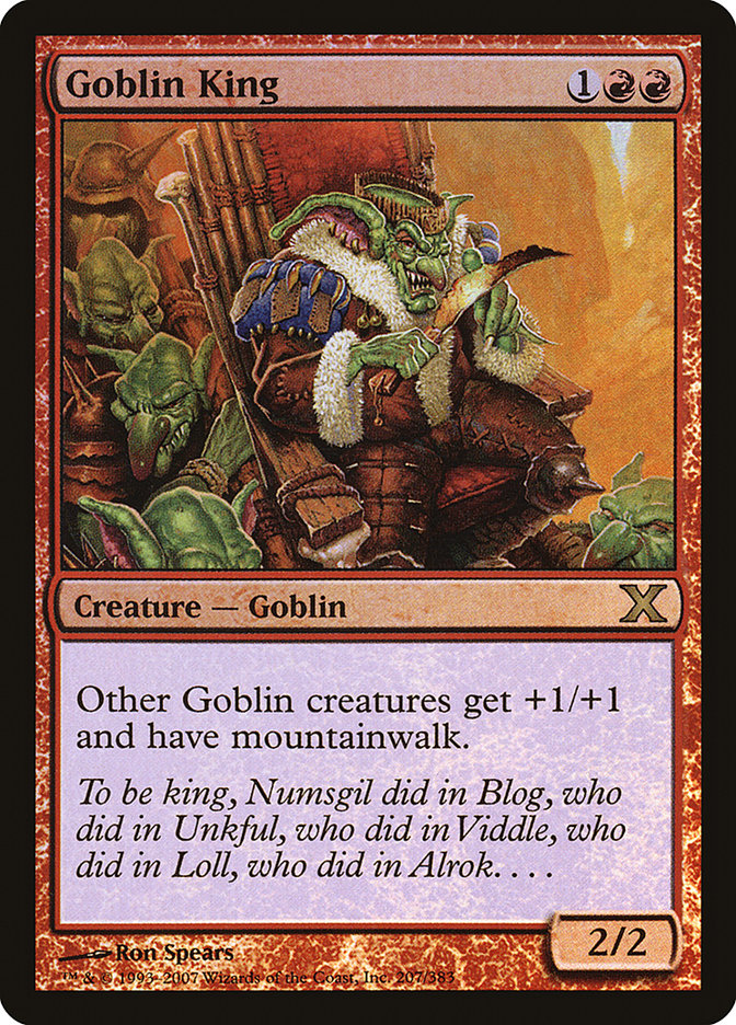 Goblin King (Premium Foil) [Tenth Edition] | Gear Gaming Bentonville