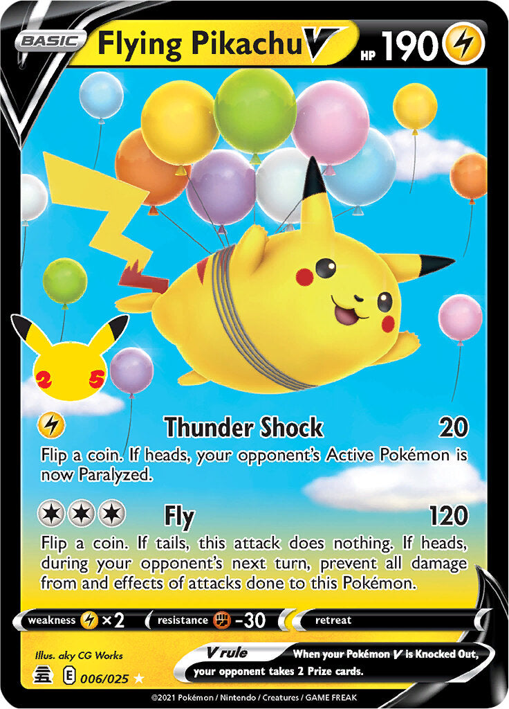 Flying Pikachu V (006/025) [Celebrations: 25th Anniversary] | Gear Gaming Bentonville