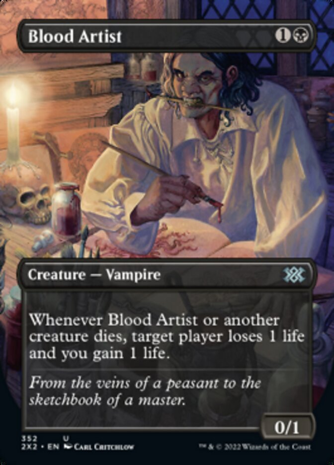 Blood Artist (Borderless Alternate Art) [Double Masters 2022] | Gear Gaming Bentonville