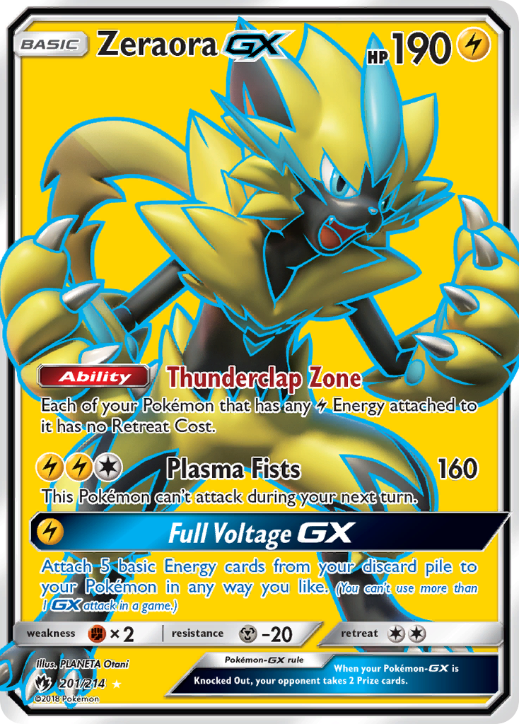 Zeraora GX (201/214) [Sun & Moon: Lost Thunder] | Gear Gaming Bentonville