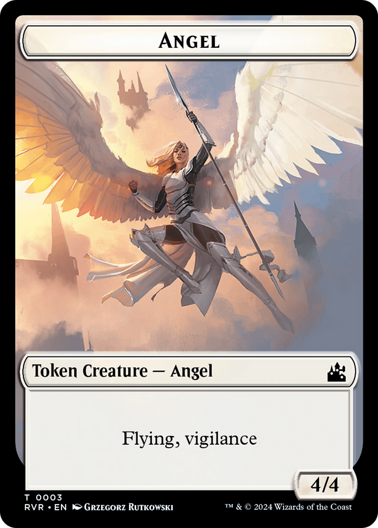 Angel Token (0003) [Ravnica Remastered Tokens] | Gear Gaming Bentonville