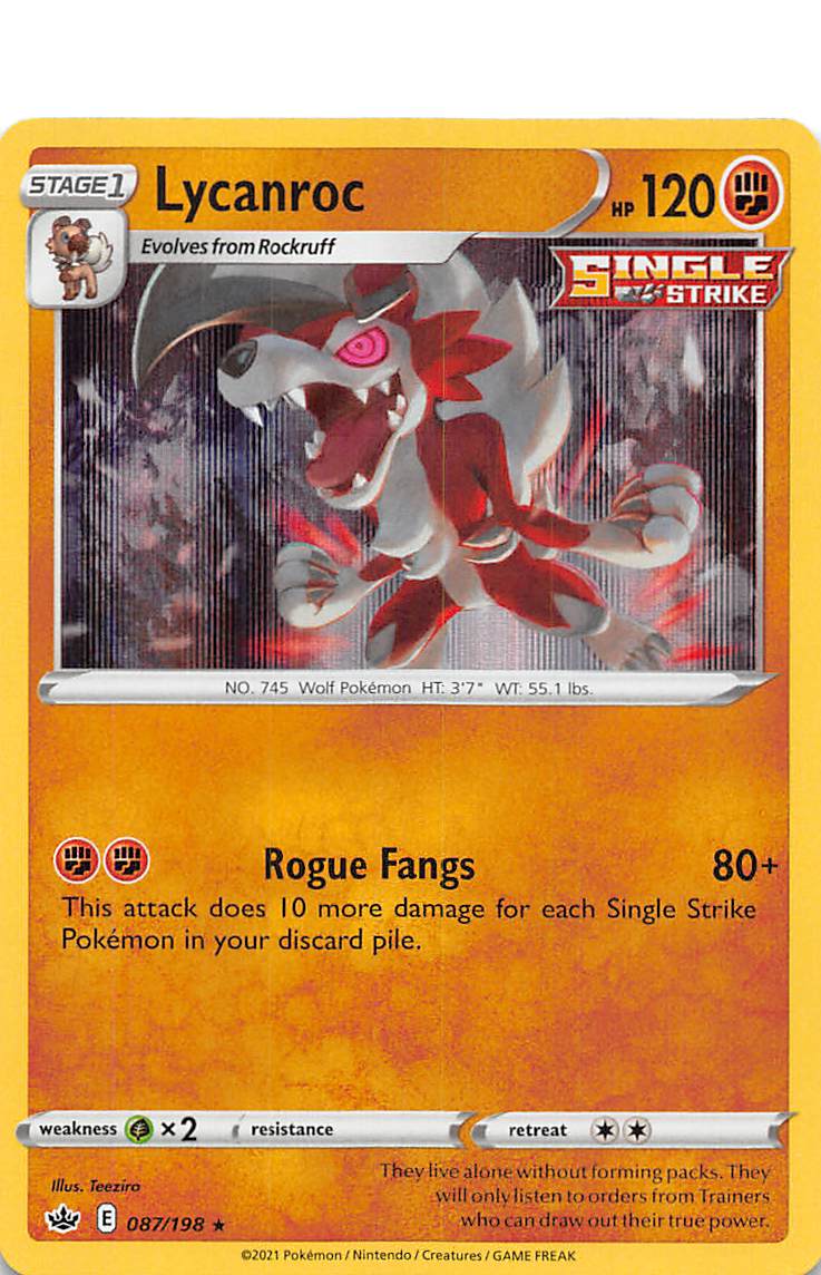 Lycanroc (087/198) [Sword & Shield: Chilling Reign] | Gear Gaming Bentonville