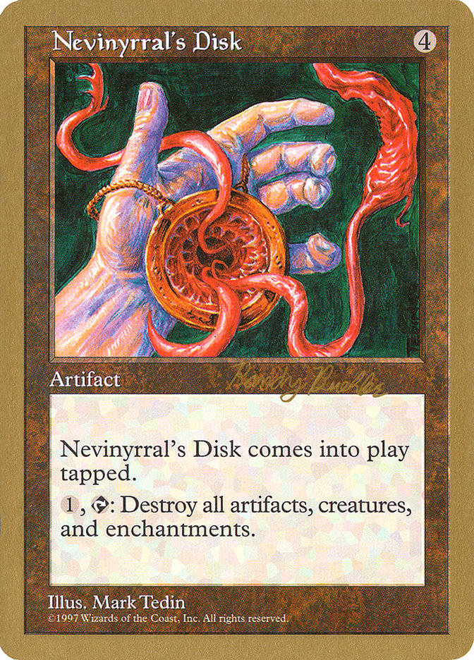 Nevinyrral's Disk (Randy Buehler) [World Championship Decks 1998] | Gear Gaming Bentonville