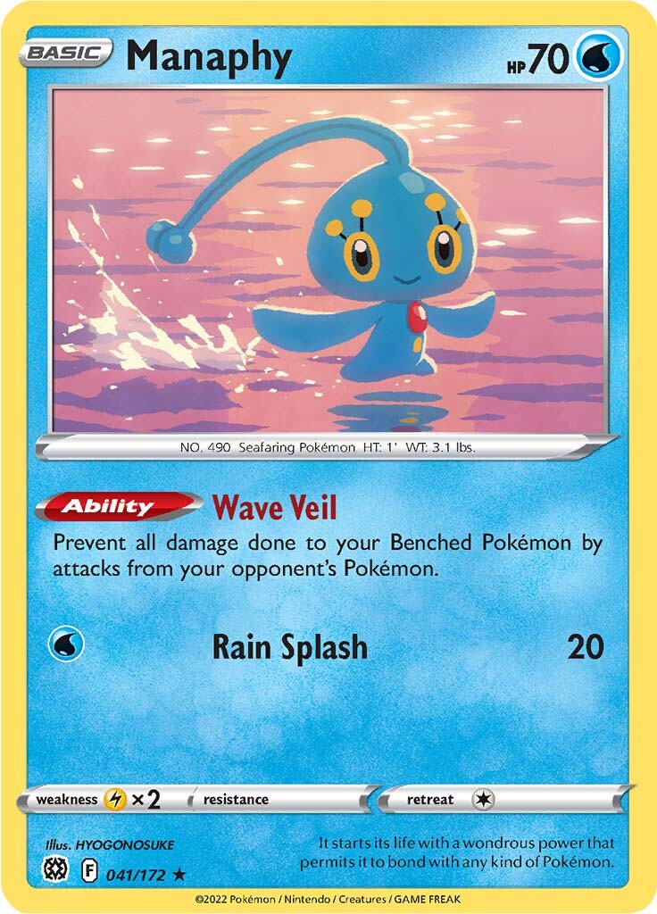 Manaphy (041/172) [Sword & Shield: Brilliant Stars] | Gear Gaming Bentonville