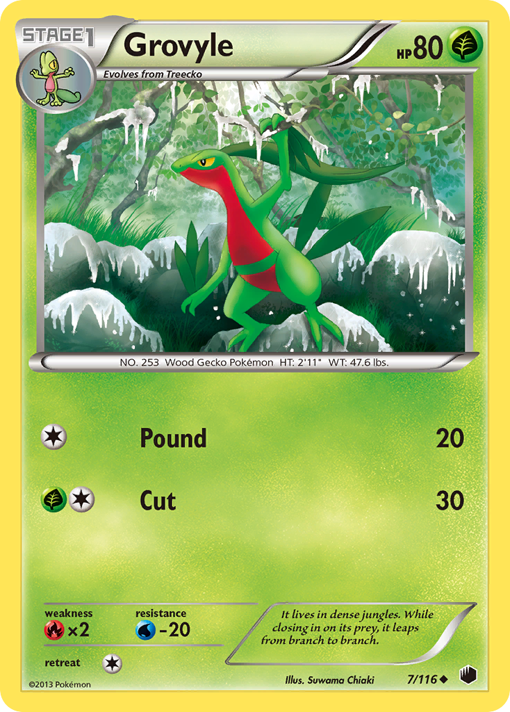 Grovyle (7/116) [Black & White: Plasma Freeze] | Gear Gaming Bentonville