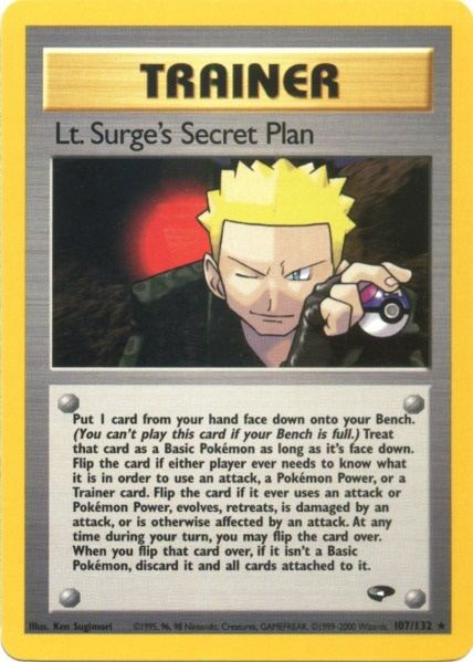 Lt. Surge's Secret Plan (107/132) [Gym Challenge Unlimited] | Gear Gaming Bentonville