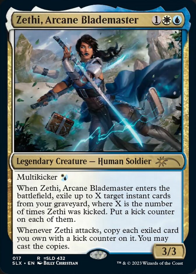 Zethi, Arcane Blademaster [Secret Lair: Universes Within] | Gear Gaming Bentonville