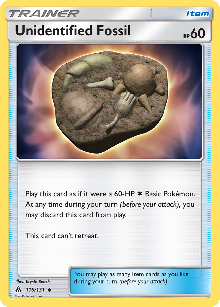 Unidentified Fossil (116/131) [Sun & Moon: Forbidden Light] | Gear Gaming Bentonville