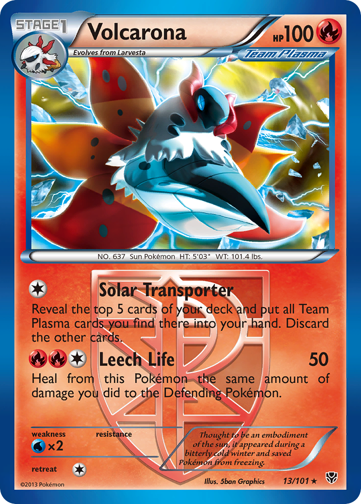 Volcarona (13/101) [Black & White: Plasma Blast] | Gear Gaming Bentonville