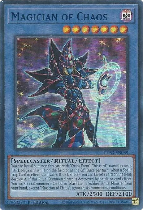 Magician of Chaos (Blue) [LDS3-EN089] Ultra Rare | Gear Gaming Bentonville