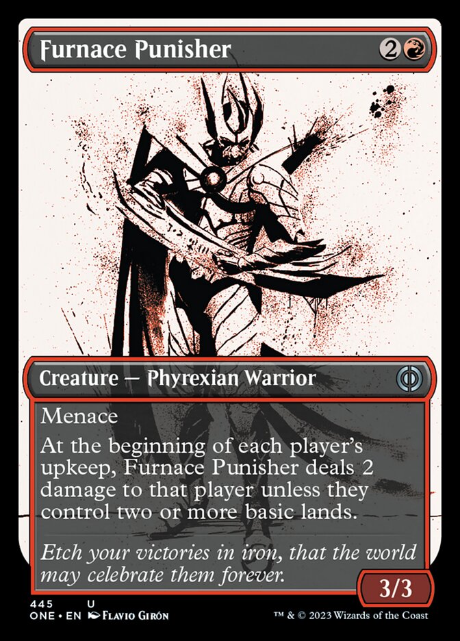 Furnace Punisher (Showcase Ichor Step-and-Compleat Foil) [Phyrexia: All Will Be One] | Gear Gaming Bentonville