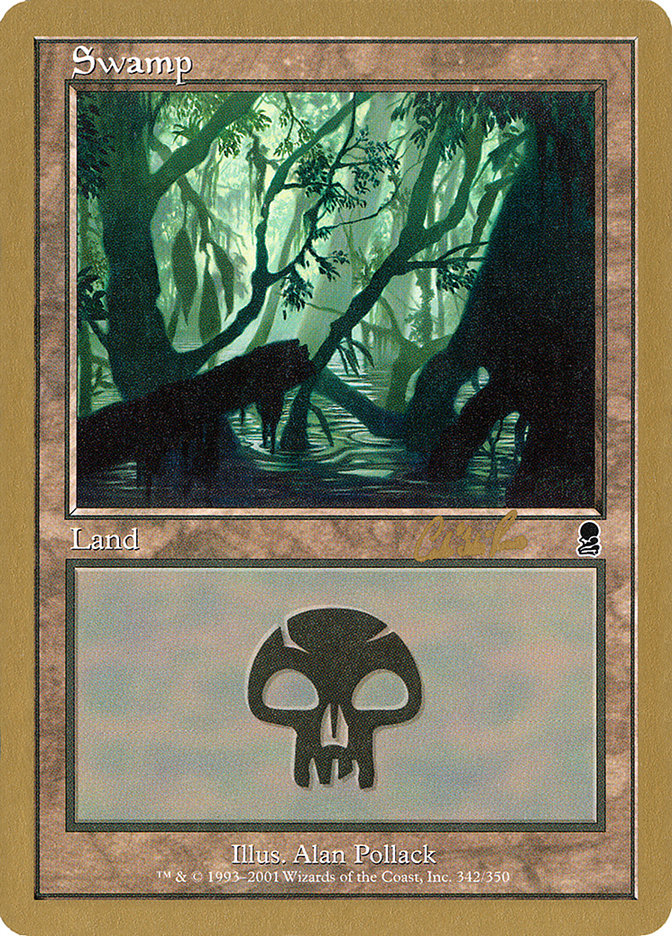 Swamp (cr342) (Carlos Romao) [World Championship Decks 2002] | Gear Gaming Bentonville