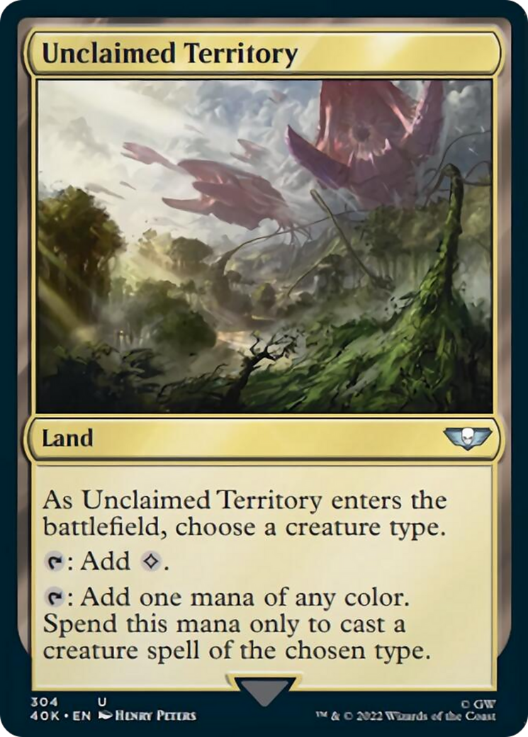 Unclaimed Territory (Surge Foil) [Universes Beyond: Warhammer 40,000] | Gear Gaming Bentonville