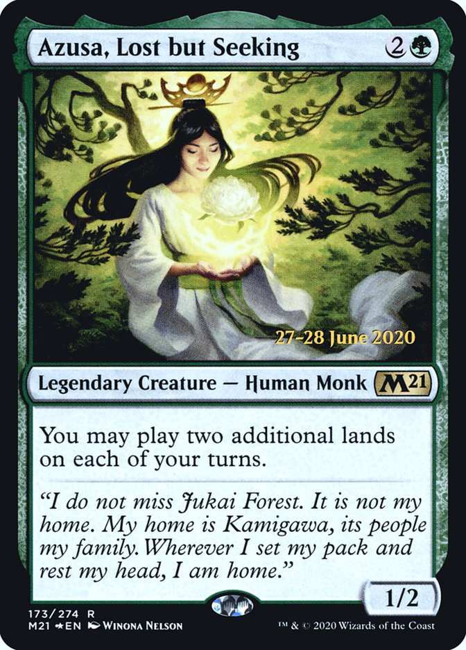 Azusa, Lost but Seeking  [Core Set 2021 Prerelease Promos] | Gear Gaming Bentonville