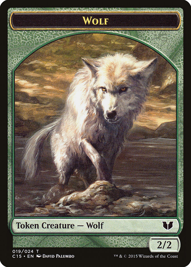 Wolf // Zombie Double-Sided Token [Commander 2015 Tokens] | Gear Gaming Bentonville