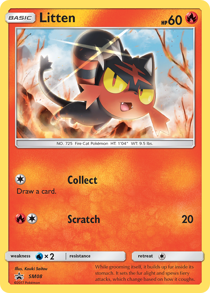 Litten (SM08) [Sun & Moon: Black Star Promos] | Gear Gaming Bentonville