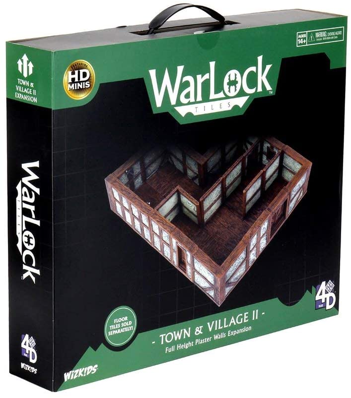 WarLock Tiles Town & Village II Full Height Plaster Walls Expansion | Gear Gaming Bentonville