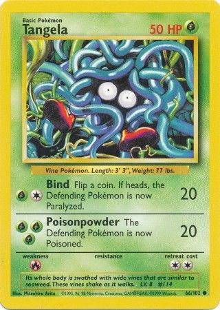 Tangela (66/102) [Base Set Unlimited] | Gear Gaming Bentonville