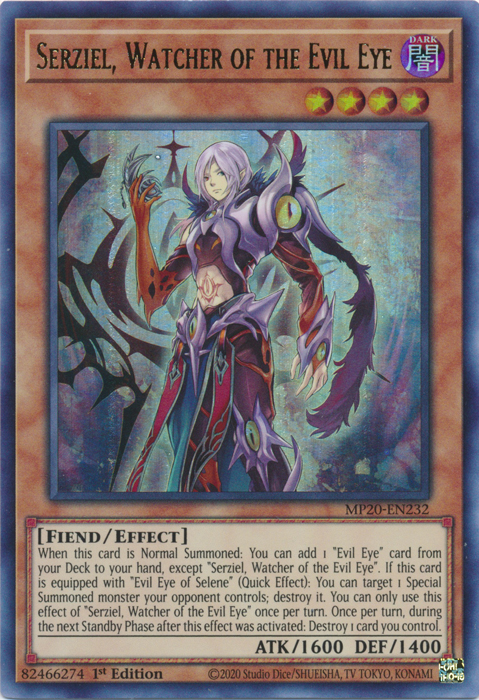 Serziel, Watcher of the Evil Eye [MP20-EN232] Ultra Rare | Gear Gaming Bentonville