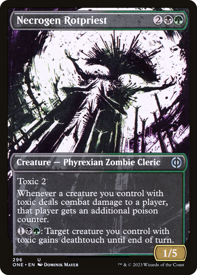 Necrogen Rotpriest (Borderless Ichor) [Phyrexia: All Will Be One] | Gear Gaming Bentonville