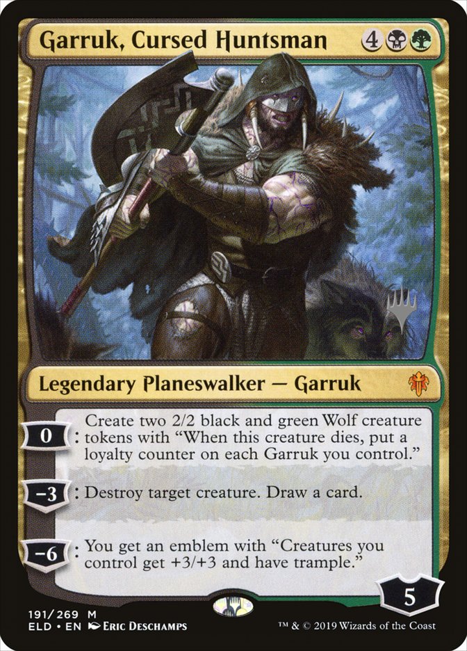 Garruk, Cursed Huntsman (Promo Pack) [Throne of Eldraine Promos] | Gear Gaming Bentonville