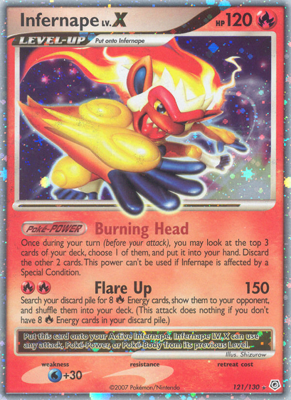 Infernape LV.X (121/130) [Diamond & Pearl: Base Set] | Gear Gaming Bentonville