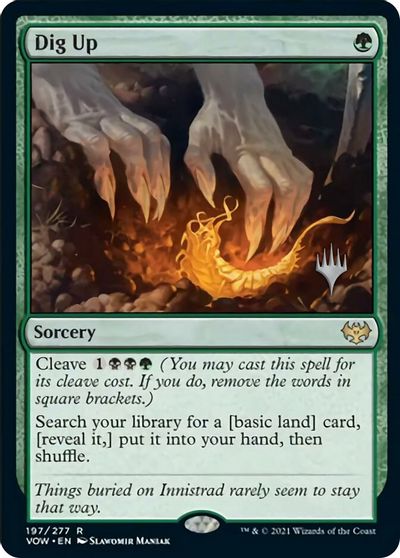 Dig Up (Promo Pack) [Innistrad: Crimson Vow Promos] | Gear Gaming Bentonville