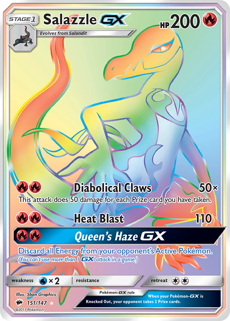 Salazzle GX (151/147) [Sun & Moon: Burning Shadows] | Gear Gaming Bentonville