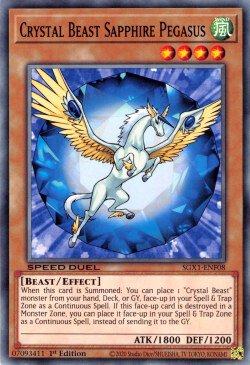 Crystal Beast Sapphire Pegasus [SGX1-ENF08] Common | Gear Gaming Bentonville