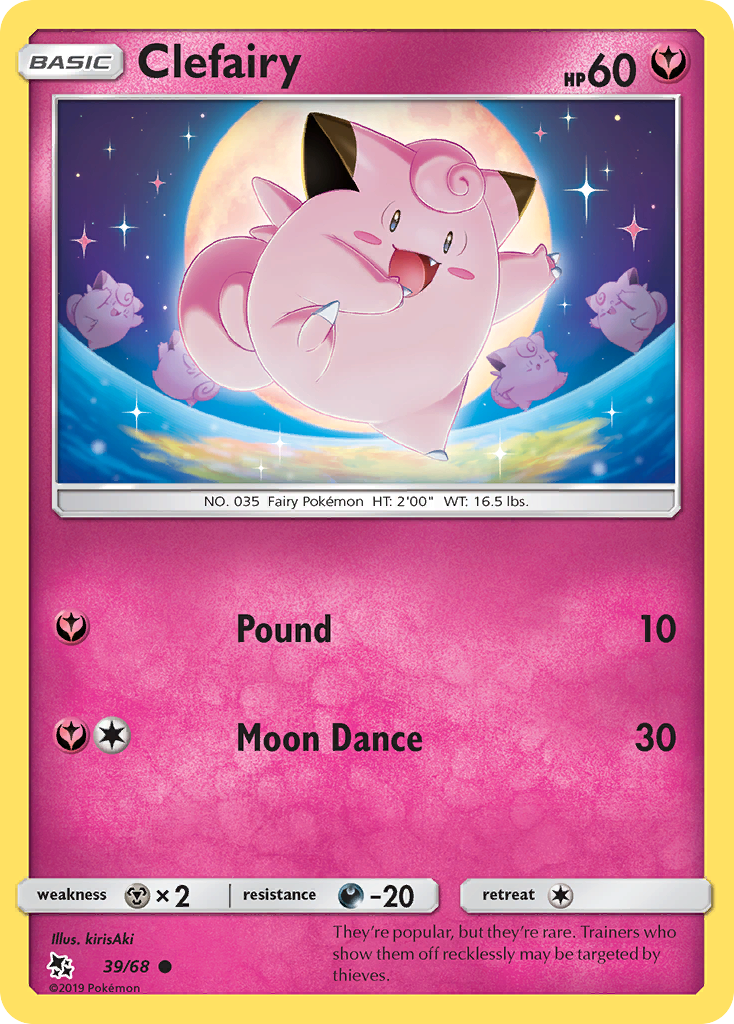 Clefairy (39/68) [Sun & Moon: Hidden Fates] | Gear Gaming Bentonville