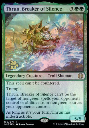 Thrun, Breaker of Silence [Phyrexia: All Will Be One Prerelease Promos] | Gear Gaming Bentonville