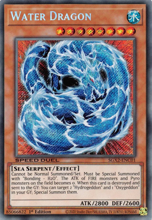 Water Dragon [SGX2-ENC01] Secret Rare | Gear Gaming Bentonville