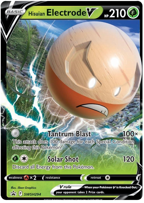 Hisuian Electrode V (SWSH294) (Jumbo Card) [Sword & Shield: Black Star Promos] | Gear Gaming Bentonville