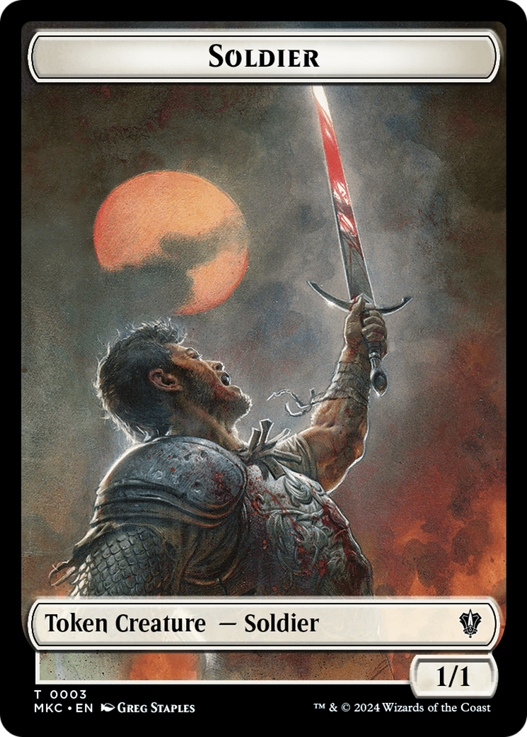 Soldier // Ogre Double-Sided Token [Murders at Karlov Manor Commander Tokens] | Gear Gaming Bentonville