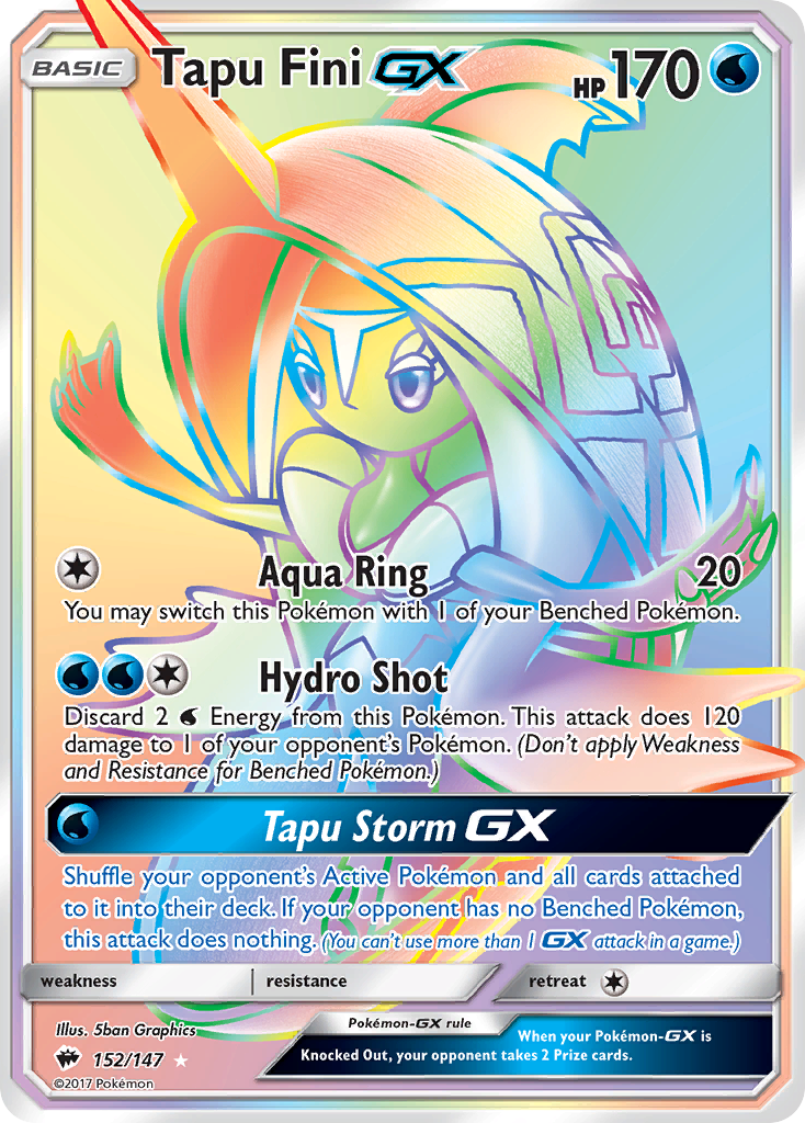 Tapu Fini GX (152/147) [Sun & Moon: Burning Shadows] | Gear Gaming Bentonville