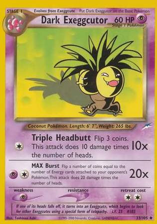 Dark Exeggutor (33/105) [Neo Destiny Unlimited] | Gear Gaming Bentonville