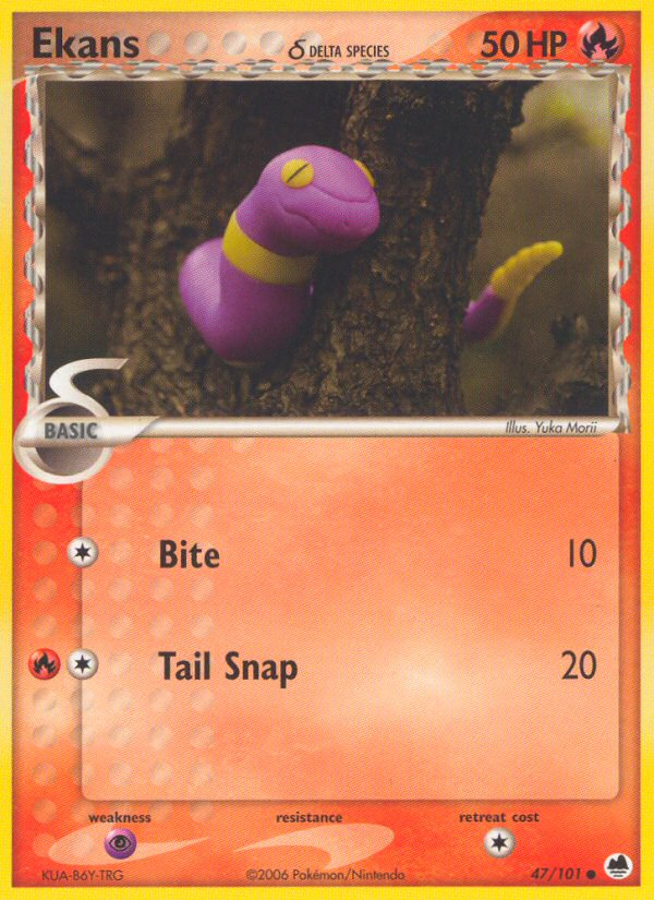 Ekans (47/101) (Delta Species) [EX: Dragon Frontiers] | Gear Gaming Bentonville