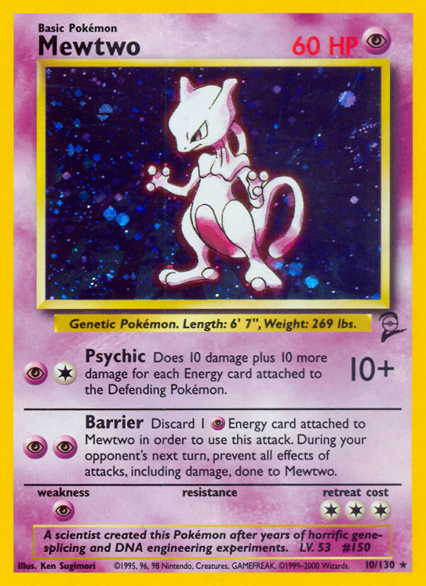 Mewtwo (10/130) [Base Set 2] | Gear Gaming Bentonville