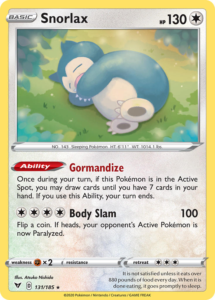 Snorlax (131/185) [Sword & Shield: Vivid Voltage] | Gear Gaming Bentonville