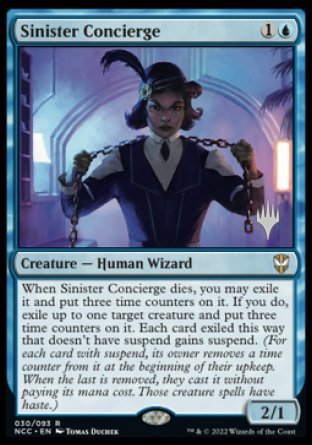 Sinister Concierge (Promo Pack) [Streets of New Capenna Commander Promos] | Gear Gaming Bentonville