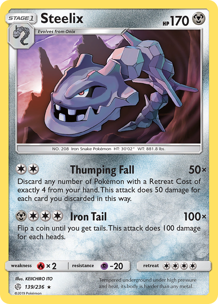 Steelix (139/236) [Sun & Moon: Cosmic Eclipse] | Gear Gaming Bentonville