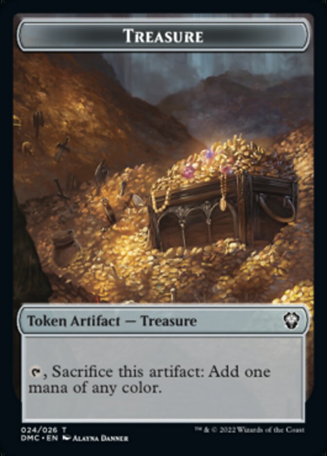 Treasure Token [Dominaria United Commander Tokens] | Gear Gaming Bentonville