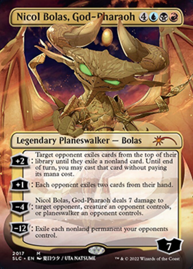 Nicol Bolas, God-Pharaoh (Borderless) [Secret Lair 30th Anniversary Countdown Kit] | Gear Gaming Bentonville