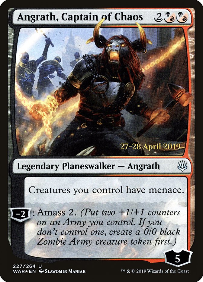 Angrath, Captain of Chaos  [War of the Spark Prerelease Promos] | Gear Gaming Bentonville