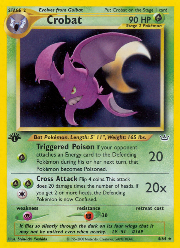 Crobat (4/64) [Neo Revelation 1st Edition] | Gear Gaming Bentonville