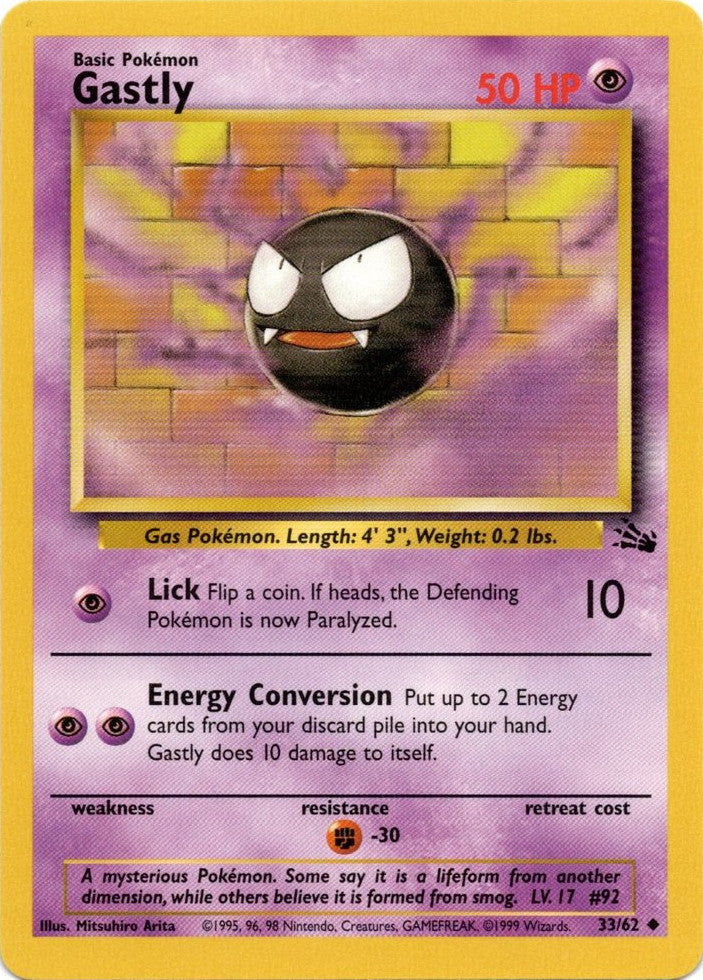 Gastly (33/62) [Fossil Unlimited] | Gear Gaming Bentonville