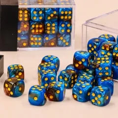 (Orange + Blue) 12mm D6 block of 36 dice | Gear Gaming Bentonville